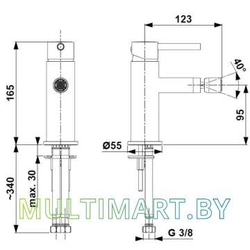 Смеситель Armatura Moza 5037-015-31 картинка 2